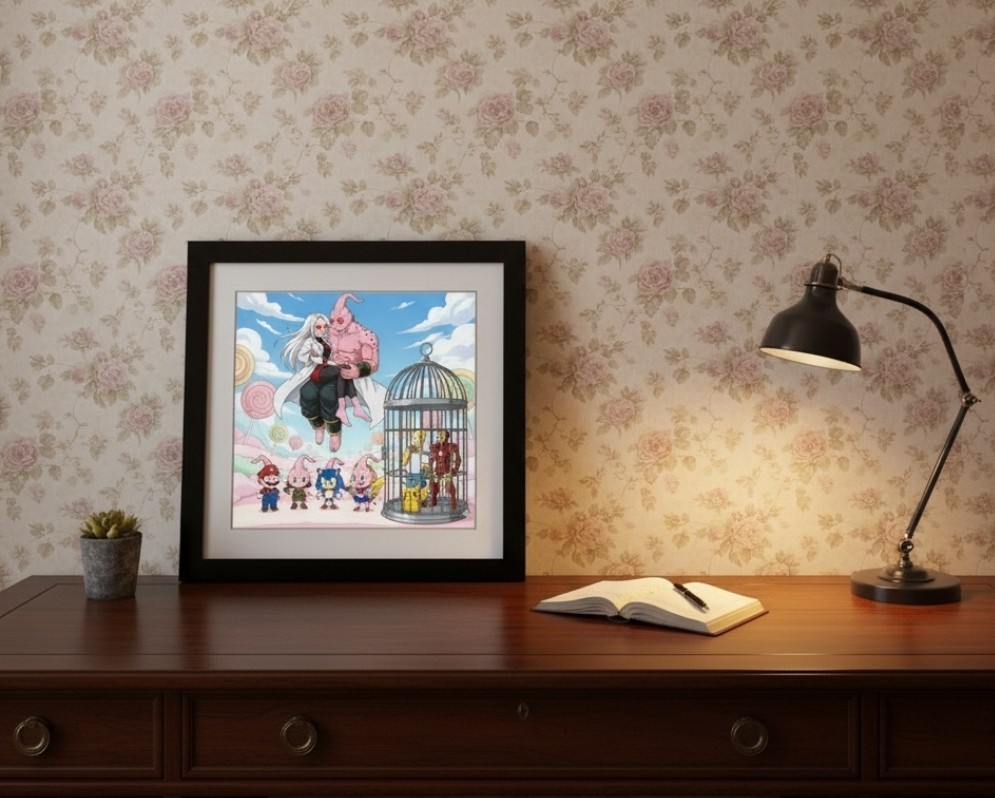 Pop Culture Poster Collection Majin BU Multiverse Hero Absorbed Fan Art