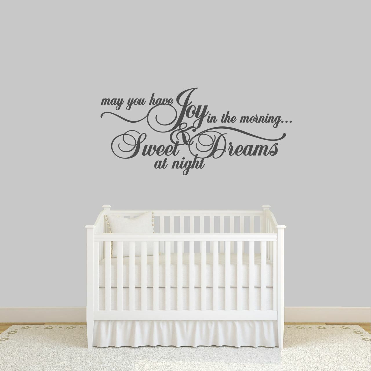 Sweet Dreams At Night Wall Decal – Nursery, Kids, Bedroom, Baby, Sticker