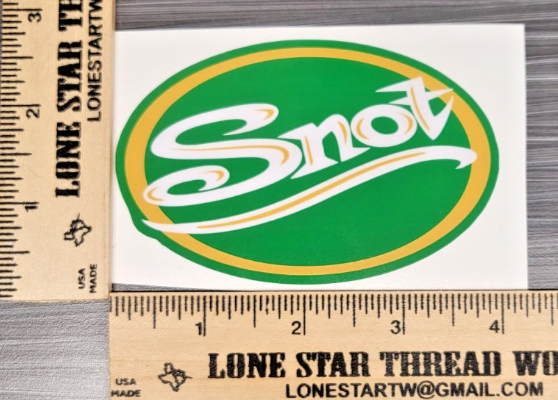 LAMINATED SNOT HEAVY METAL BAND STICKER