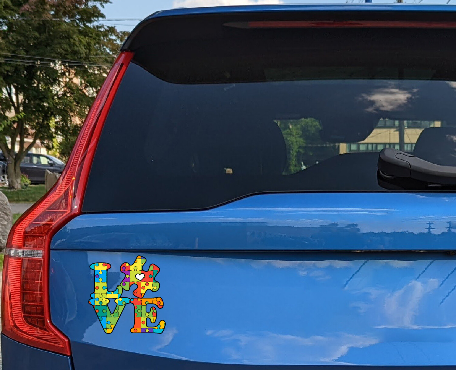 AUTISM Decal Sticker Someone I Love Has Autism. Puzzle piece TRUCK CAR Window