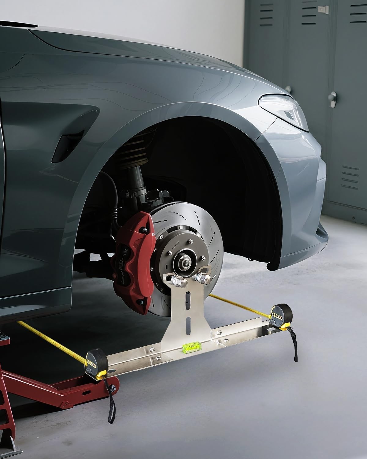 Upgraded Heavy Duty Wheel Alignment Tool Kit with Tape Measures, Stainless Steel