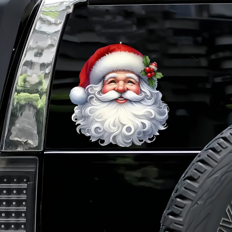 Lightweight User Friendly Maneuverable Decorative Waterproof Santa Claus Sticker