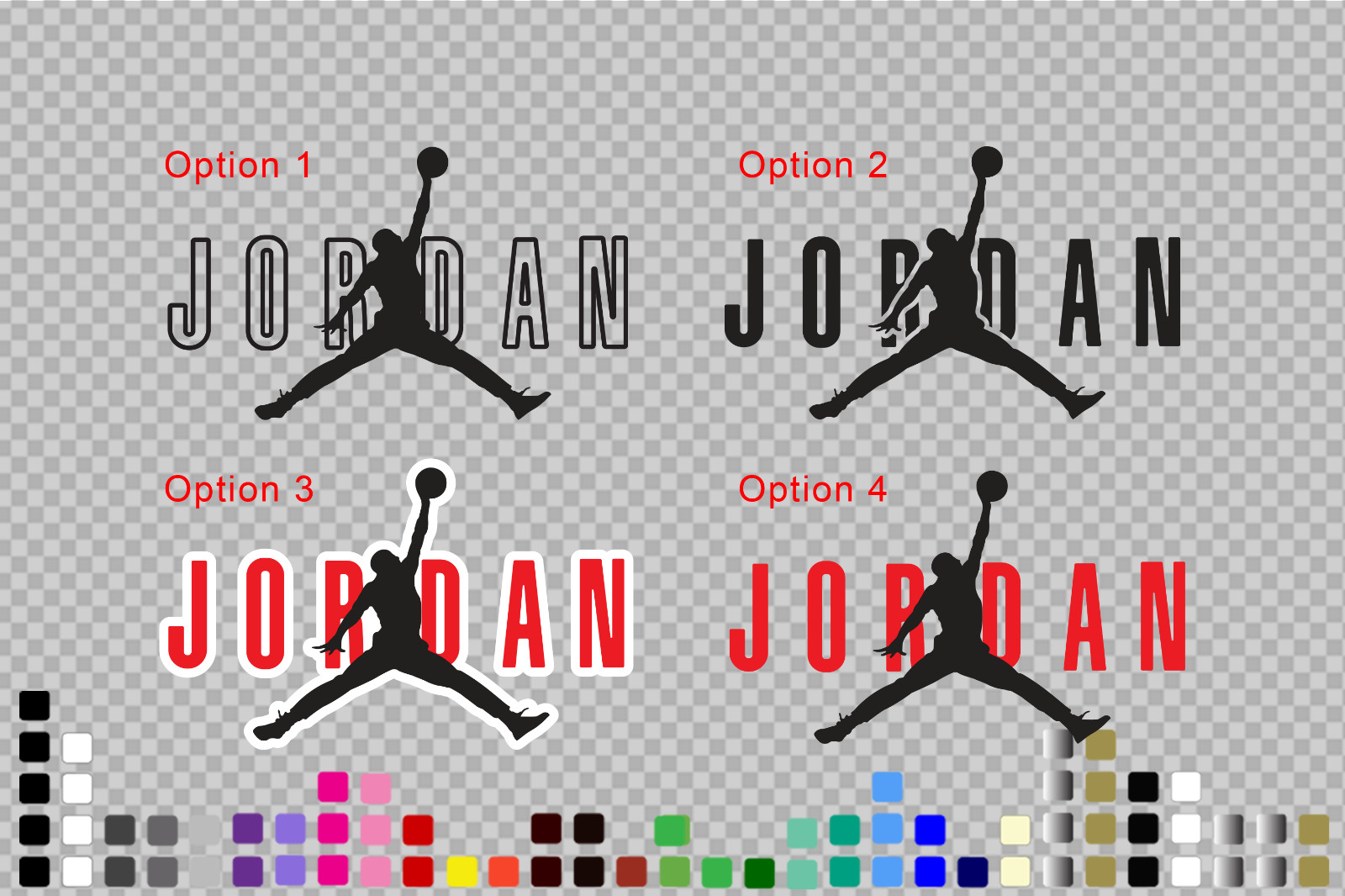 Michael Jordan Decal Jumpman Sticker Basketball Wall Car Laptop Boys Room