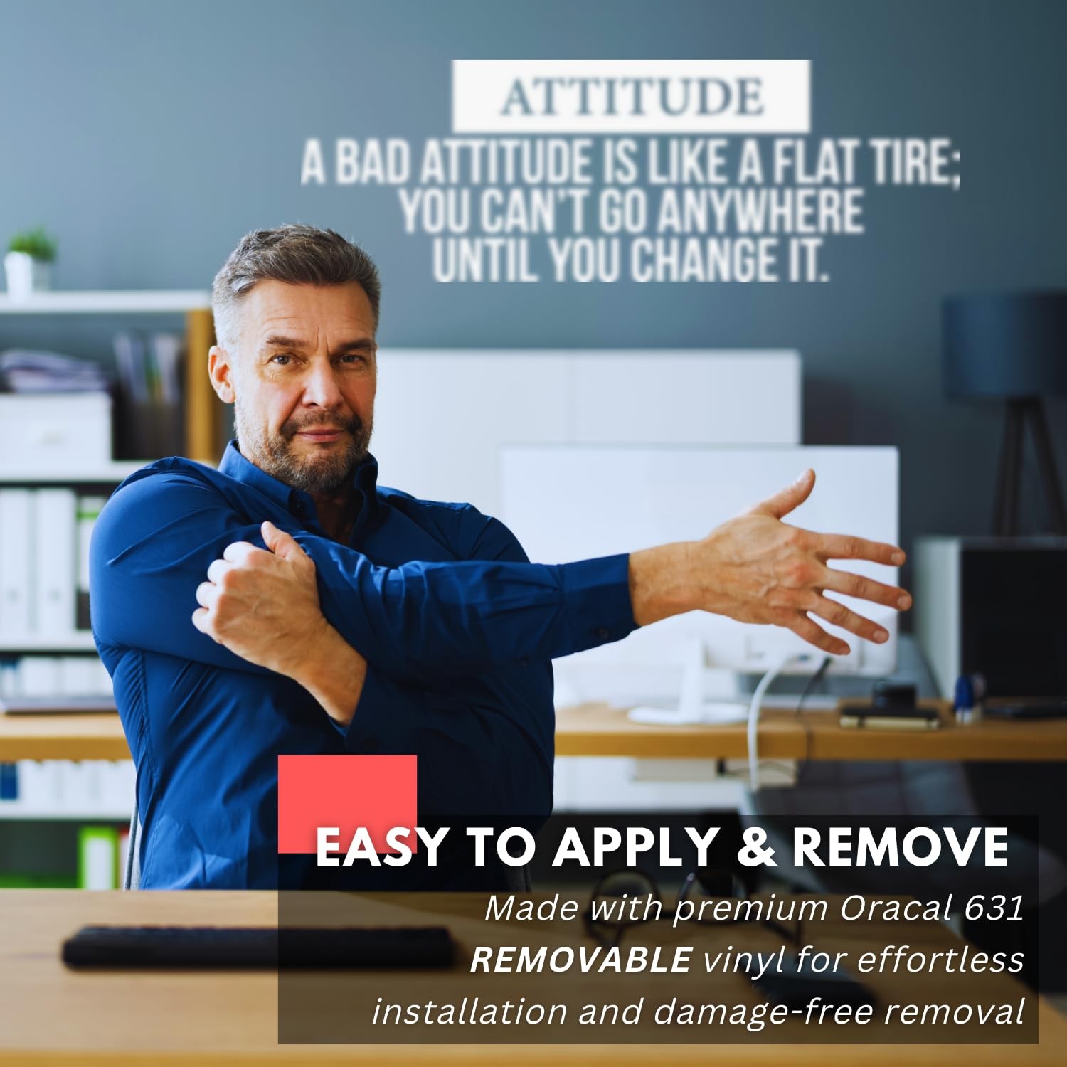 – Attitude Wall Decal – Inspirational Vinyl Sticker Quote, Motivational Wall …