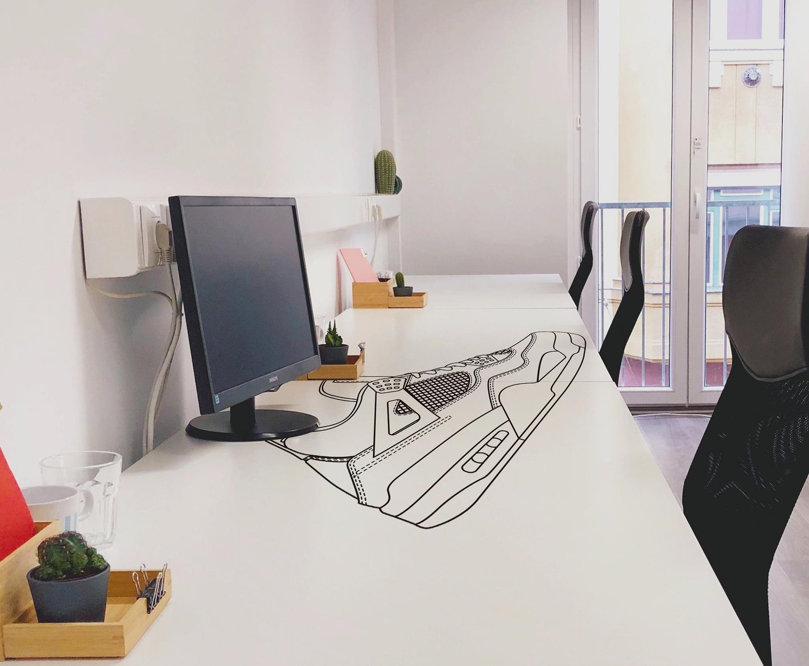 Sneaker Wall Decal Sticker for the Sneakerhead. Gift for Shoe Collector. #6704