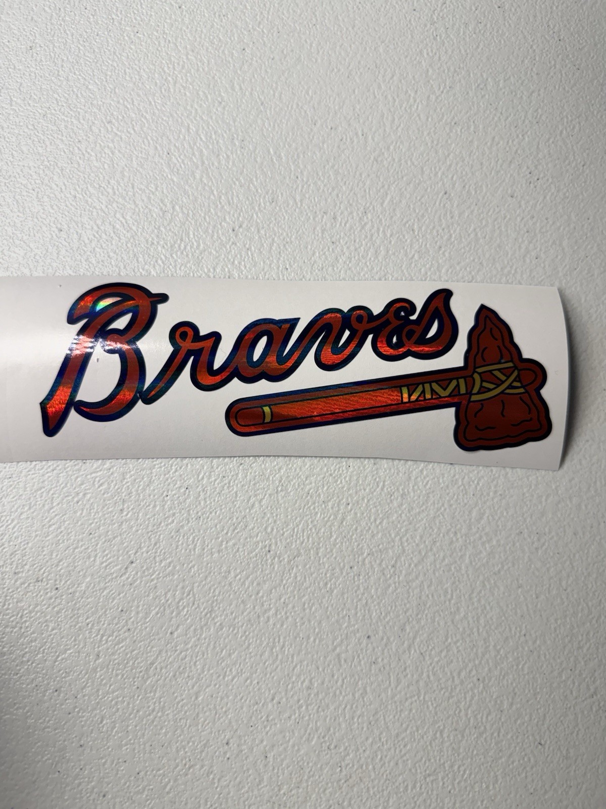 Atlanta Braves Holographic Vinyl Decal
