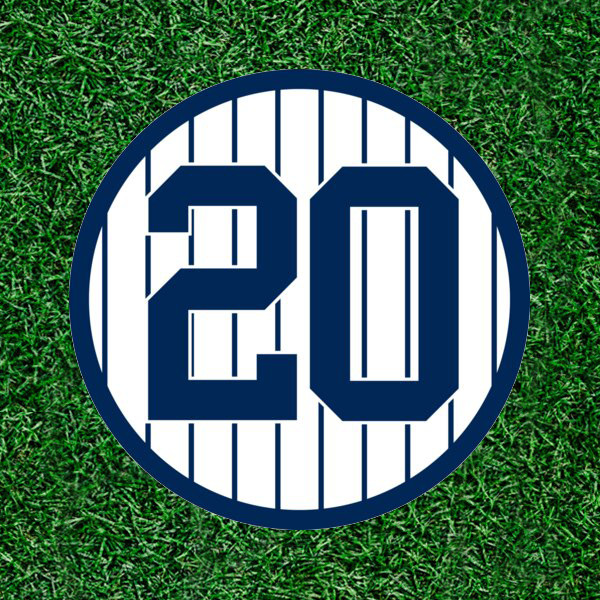 Yankees Jorge Posada #20 100% waterproof vinyl sticker decal – several sizes