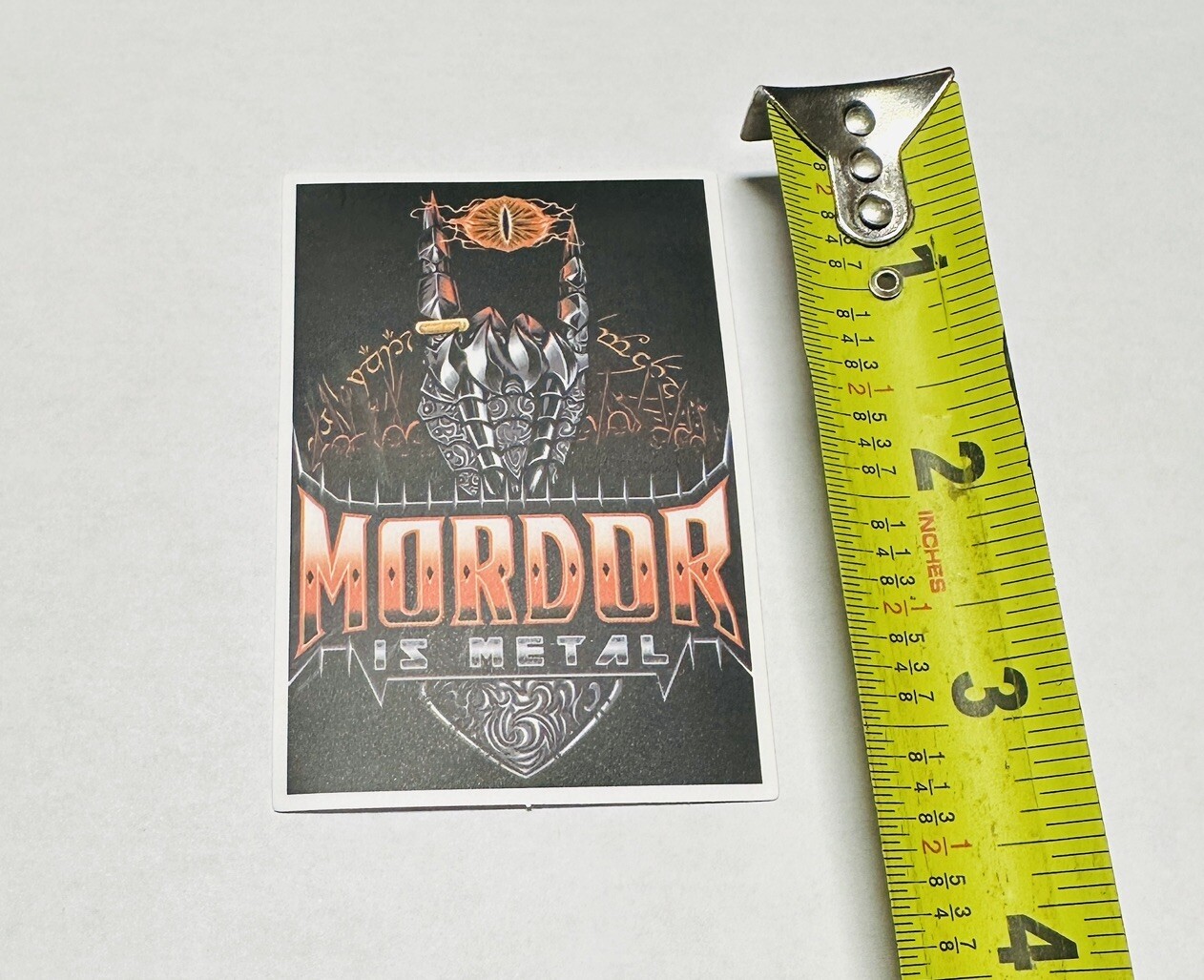 Mordor Is Metal Evil Decal Sticker Lord Of The Rings Dark 2 1/4 x 3 1/4 in NEW!