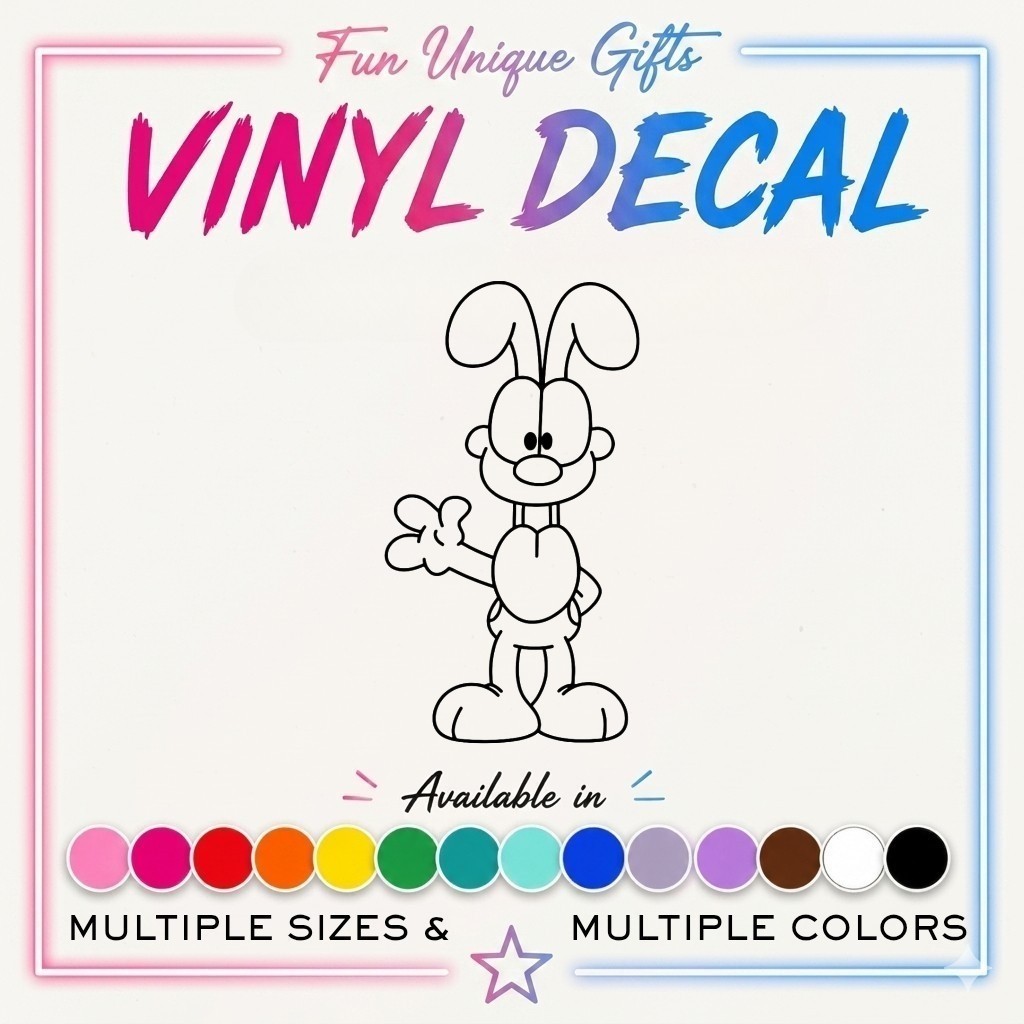 Odie Garfield Vinyl Decal Sticker -Multiple Colors & Sizes- SHIPS FREE