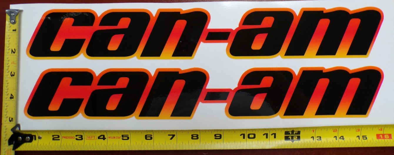 CAN-AM MAVERICK X3 R GRAPHIC DECAL STICKER USA MADE ORANGE RED GRADIENT THICK