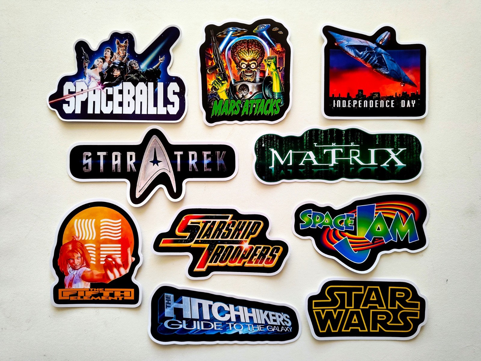 Classic Movie Sticker Lot (10 Stickers) SET 7 horror adventure alien sci-fi