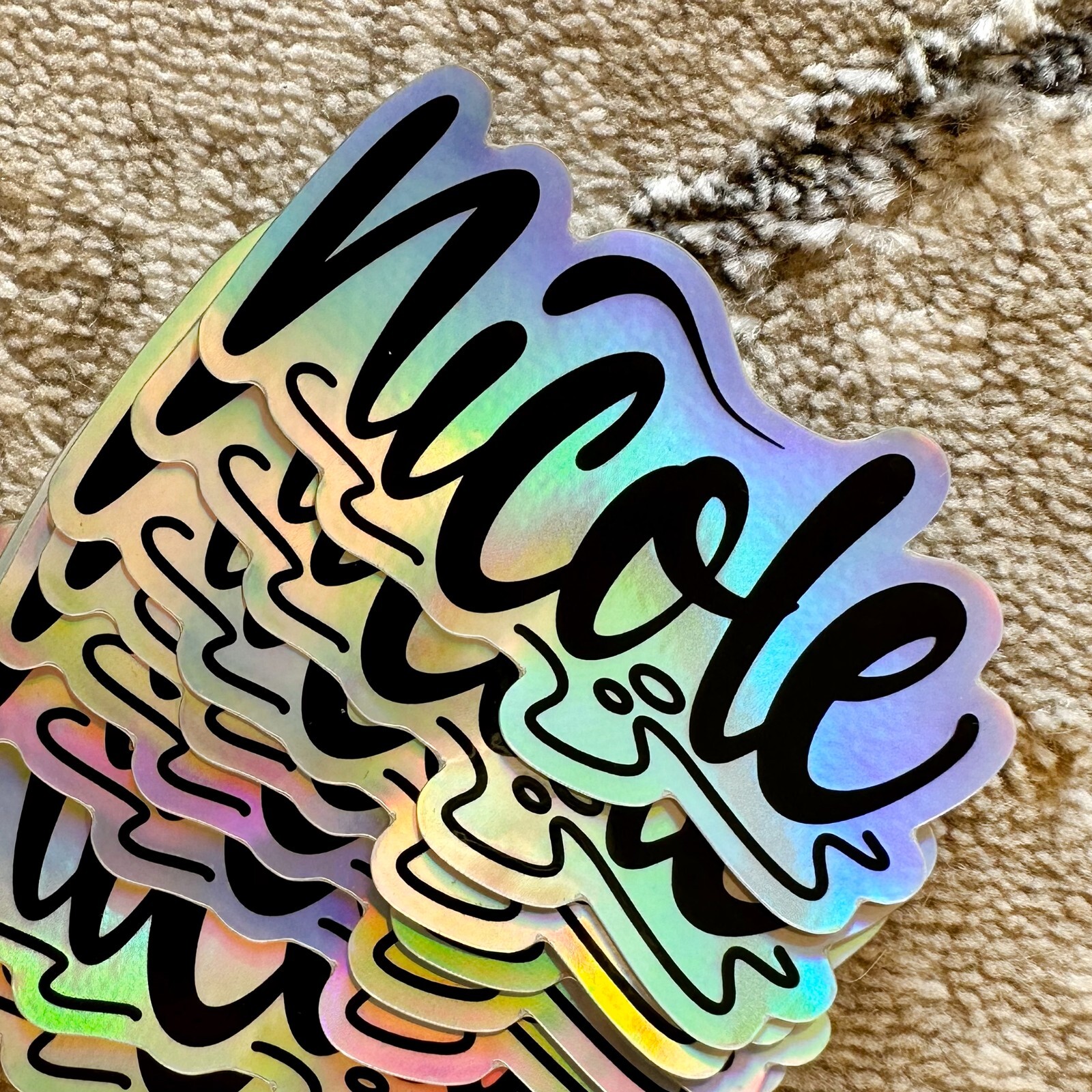 Name Sticker : NICOLE | 6PC Pack | for school or Office | graffiti | Calligraphy