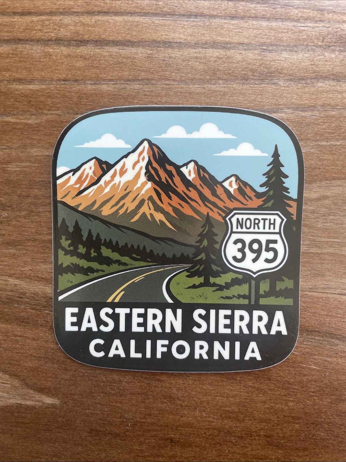 Highway 395 Eastern Sierra Nevada Mountains California Sticker