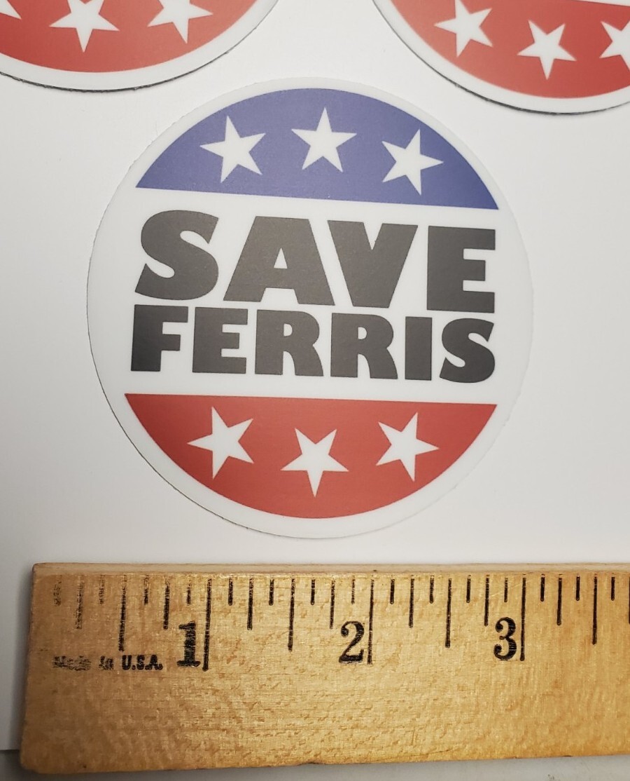 Vintage WRIGLEY FIELD Chicago Cubs 1980s era SAVE FERRIS STICKER