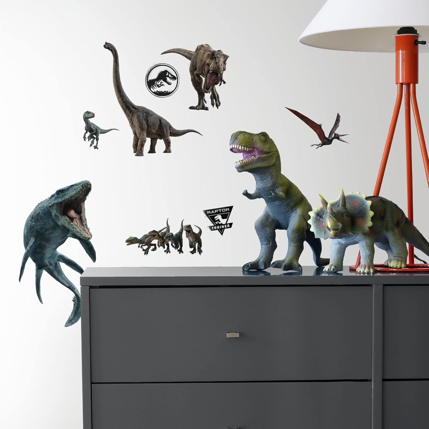 Jurassic World Fallen Kingdom Peel & Stick Wall Decal Dinosaur Sticker