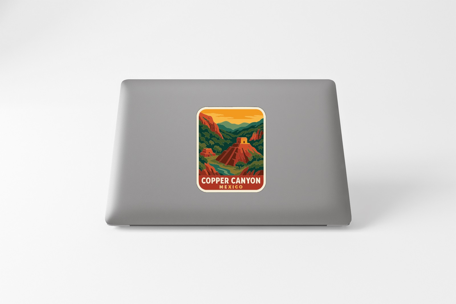 Copper Canyon Mexico Sticker Decal Vinyl Die-Cut Symbolic Landmark Design