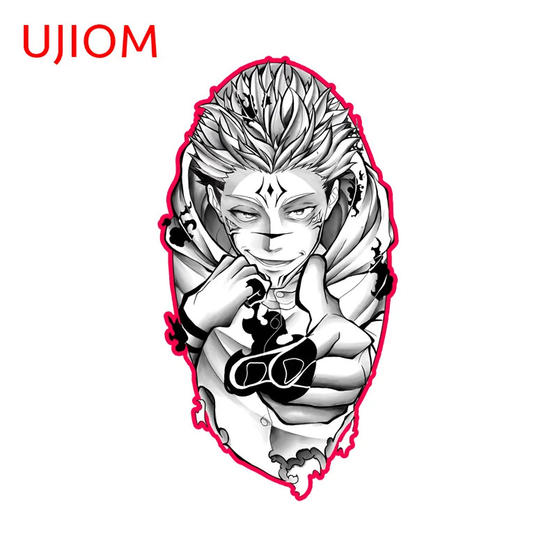 UJIOM Sukuna Anime Tattoo Deisgn Wall Stickers Fashionable Aquaflask Air