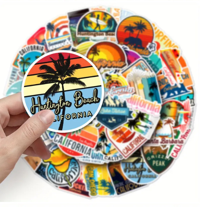 California Themed Vinyl Stickers – Select A Sticker – BUY2GET4FREE!