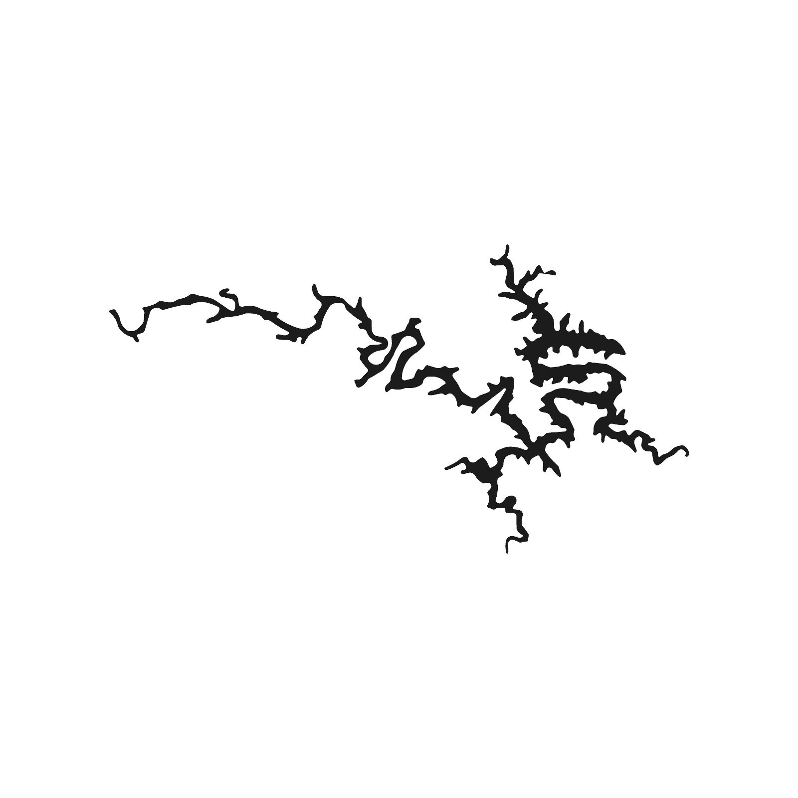 lake of the Ozarks outline Vinyl Decal Window Laptop Missouri lake Sticker