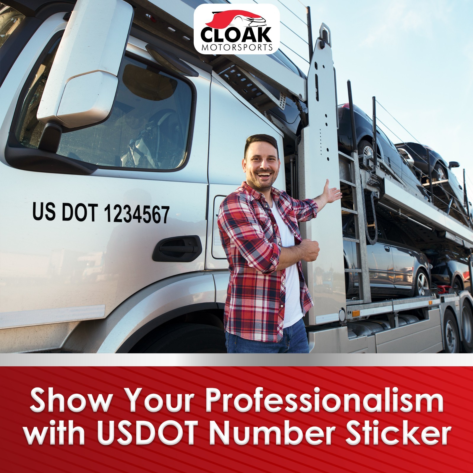 SET OF 2* Custom US DOT USDOT mc Decal Logo Semi Truck Trailer Lettering Sticker