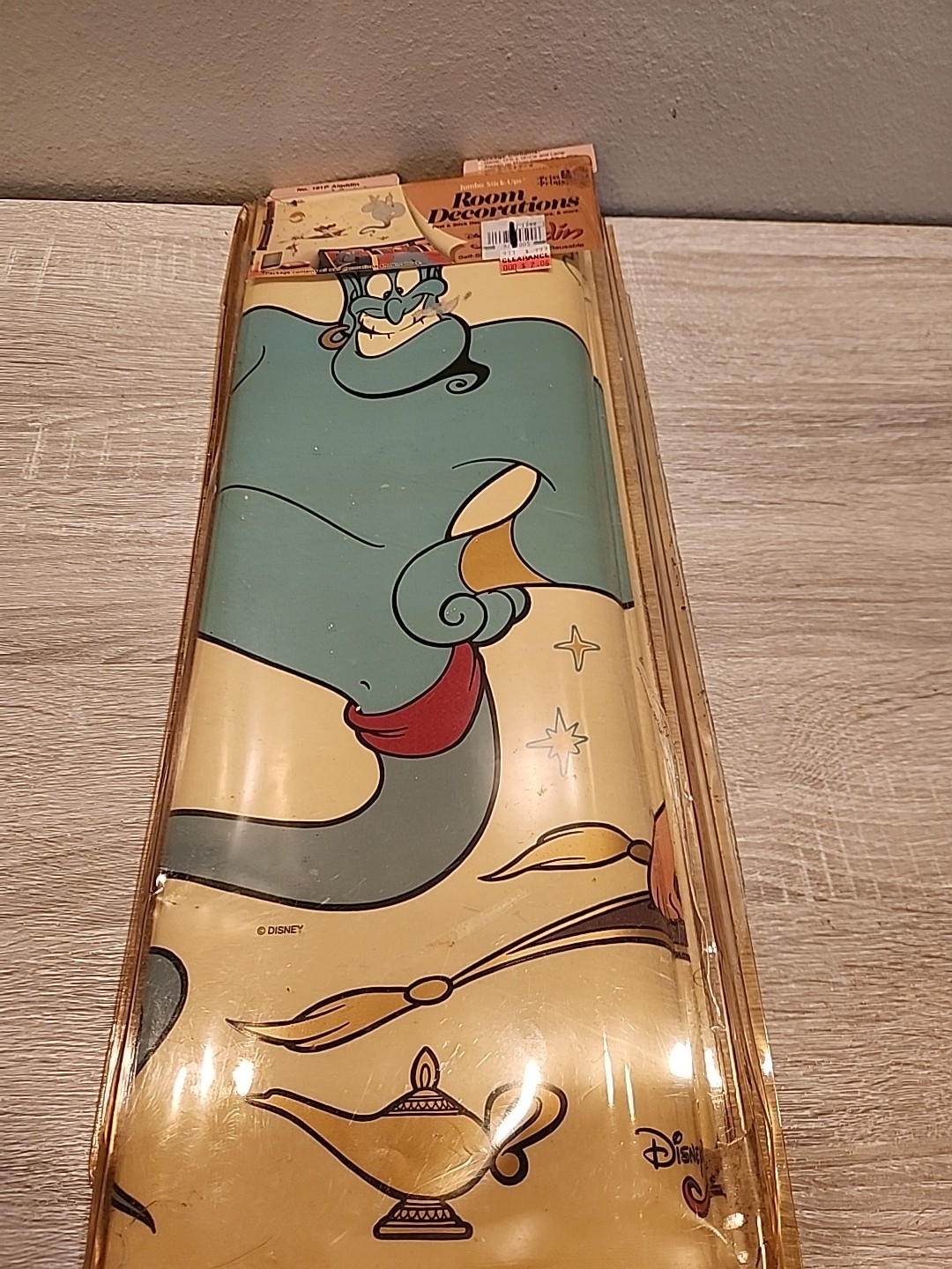 Vintage Priss Prints 90's Disney Aladdin Jumbo Stick Ups Wall Sticker Set