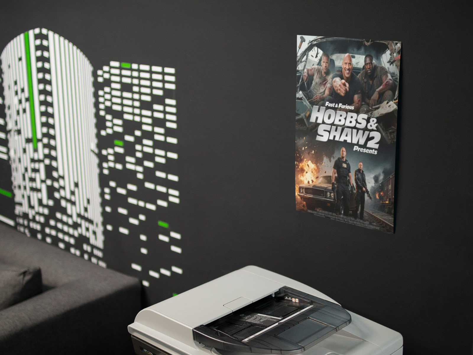 HOBBS & SHAW 2 MOVIE Wall Vinyl Decal Poster Canvas Print Removable Adhesive