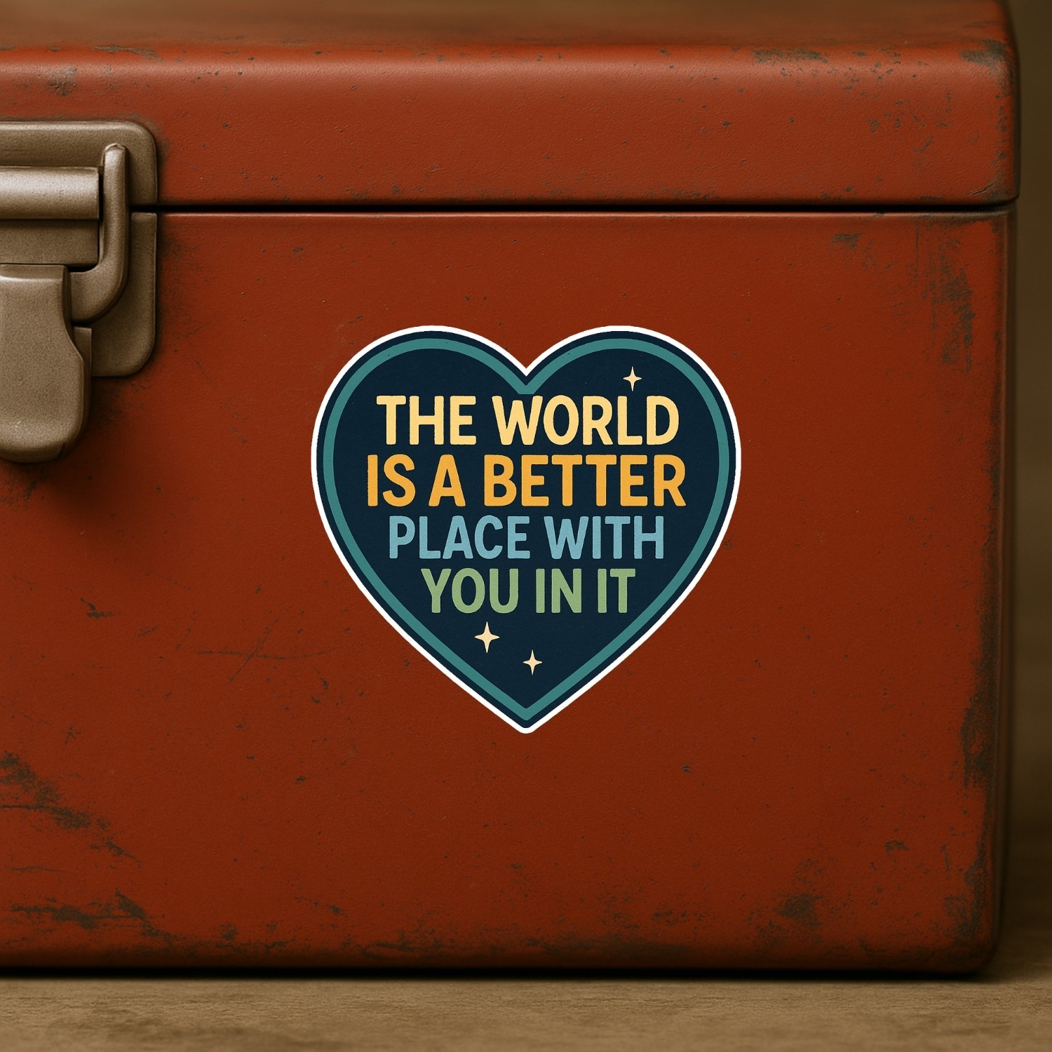 4PCS The World Is a Better Place With You In It Stickers