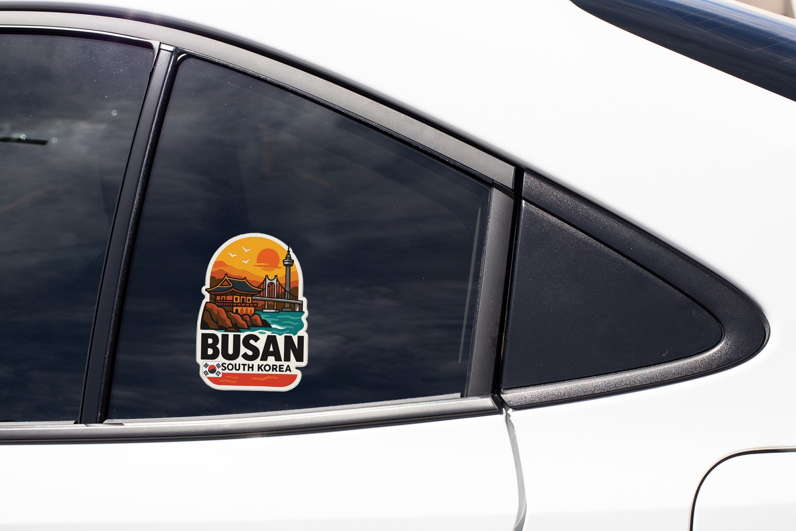 Busan South Korea Sticker Decal Vinyl Die-Cut City Skyline Landmark Design