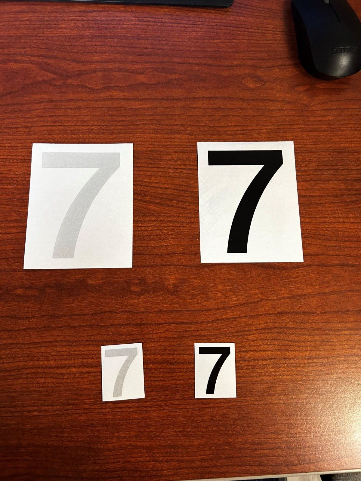 3M Reflective Numbers – 1.5" and 4" Sizes – Black and White Variations