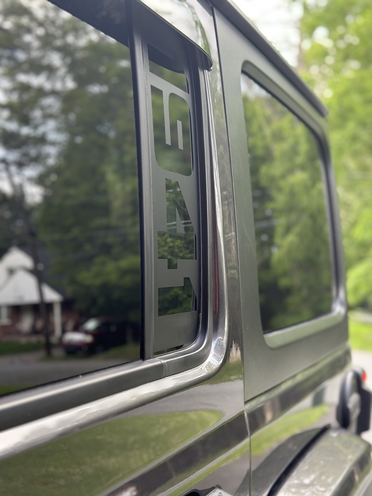 1941 Small Window decal fits 4 Door 2018-2023 Jeep Wrangler Rubicon Sahara
