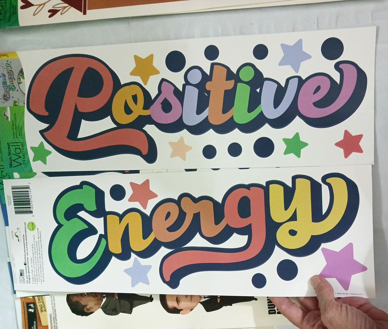 Wall Decal Stickers. 32 Large Sheets. Positive energy, believe in magic, Trees +