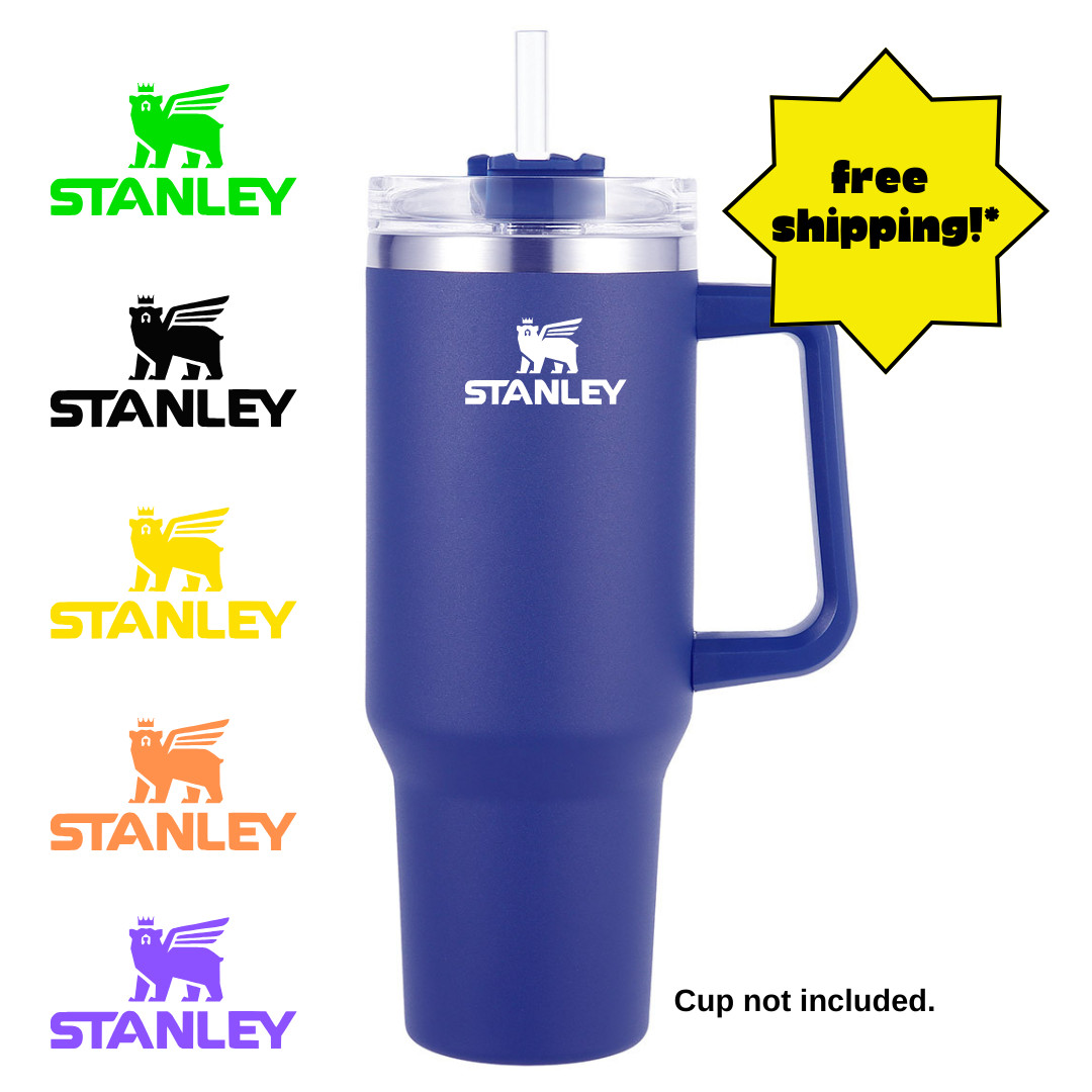 "Stanley Bear Vinyl Decal 2pk – Tumblers, Laptops, Camping, Hiking & Travel!
