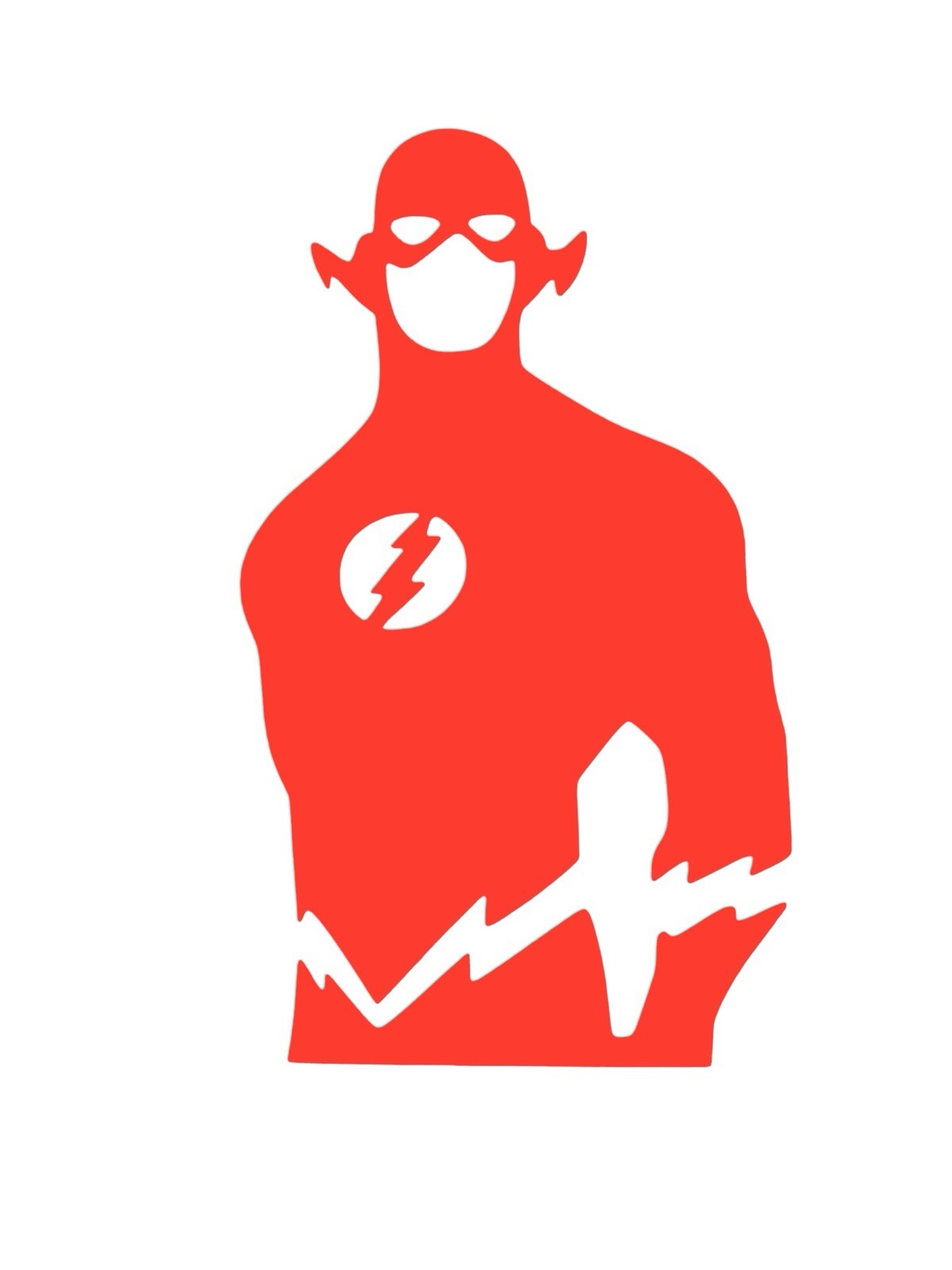 Flash design #1 Decal for car Windows Laptops most Smooth Surfaces
