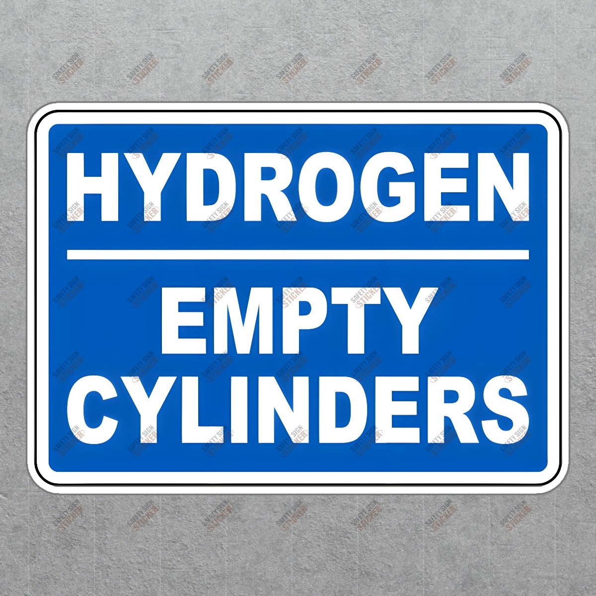 Hydrogen Empty Cylinders Safety Sign OSHA Compliant Hazard Warning #740001