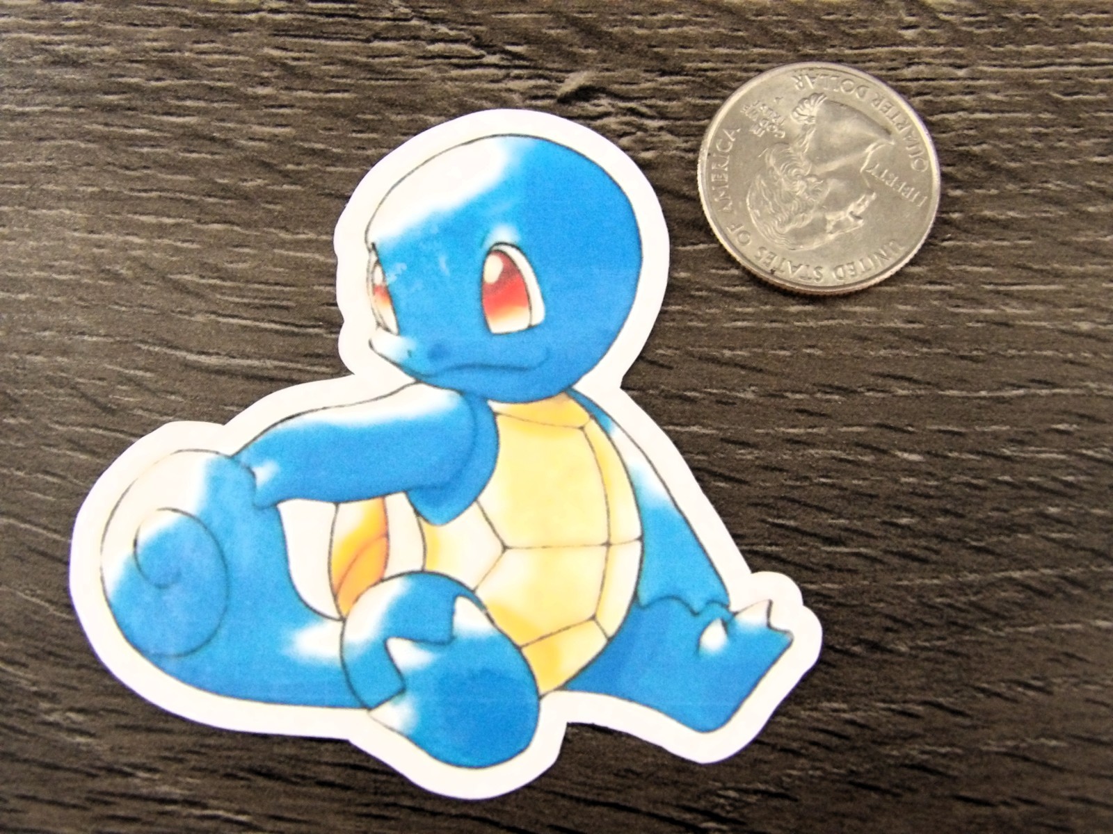 Gen 1 Squirtle, Wartortle, & Blastoise Stickers – Lot of 3 – Red & Blue Artwork