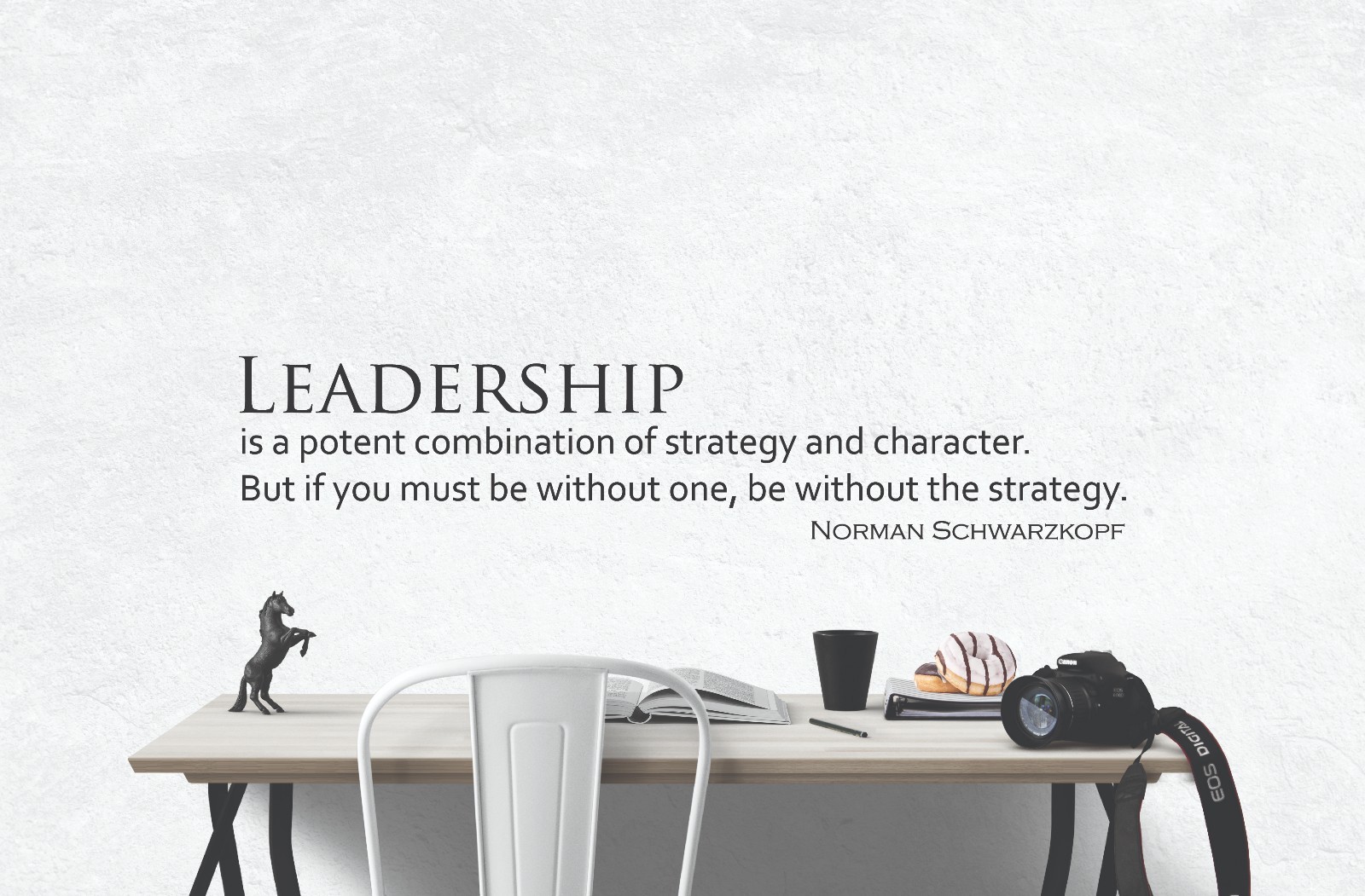 Norman Schwarzkopf Inspirational Wall Decal Motivational Wall Art Quote Decor
