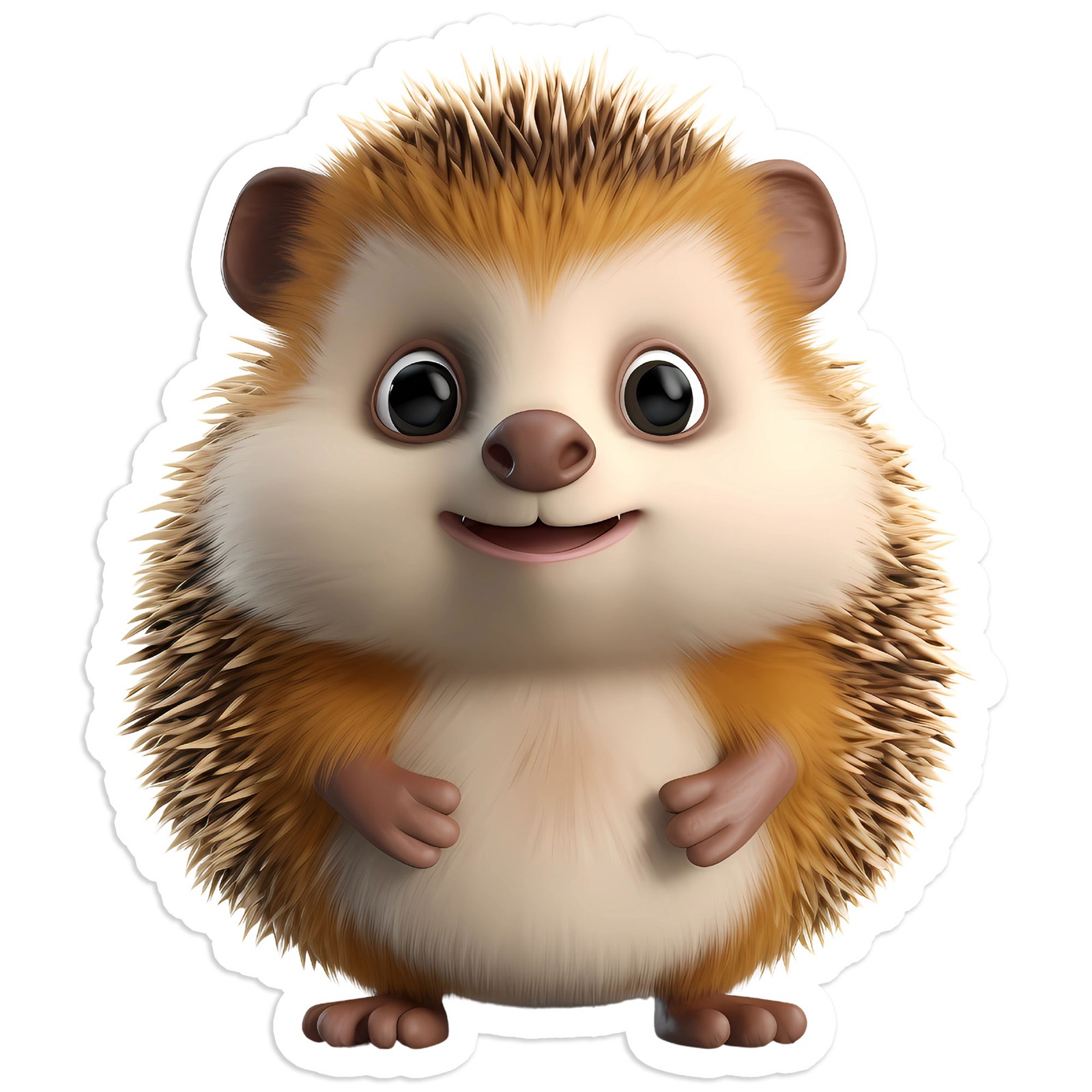 Chubby Hedgehog – Vinyl Decal Sticker – Car Window Laptop – #1513