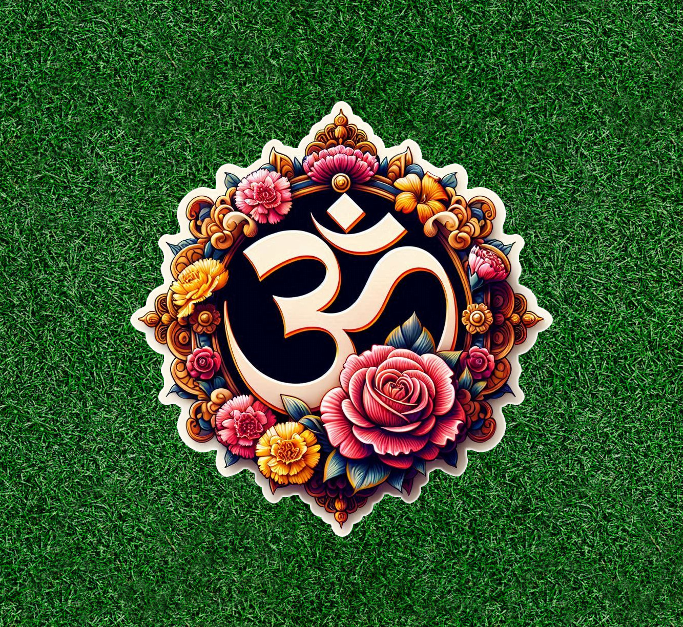 Hindu Indian Om meditation symbol waterproof vinyl decal sticker – many sizes