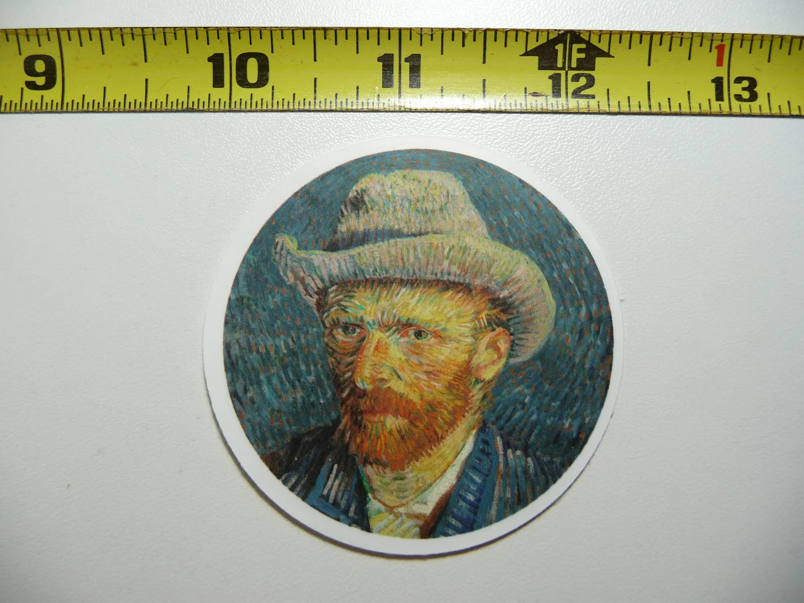 VINCENT VAN GOGH PORTRAIT CIRCLE SMALL STICKER DECAL CLASSIC ARTIST PAINTER