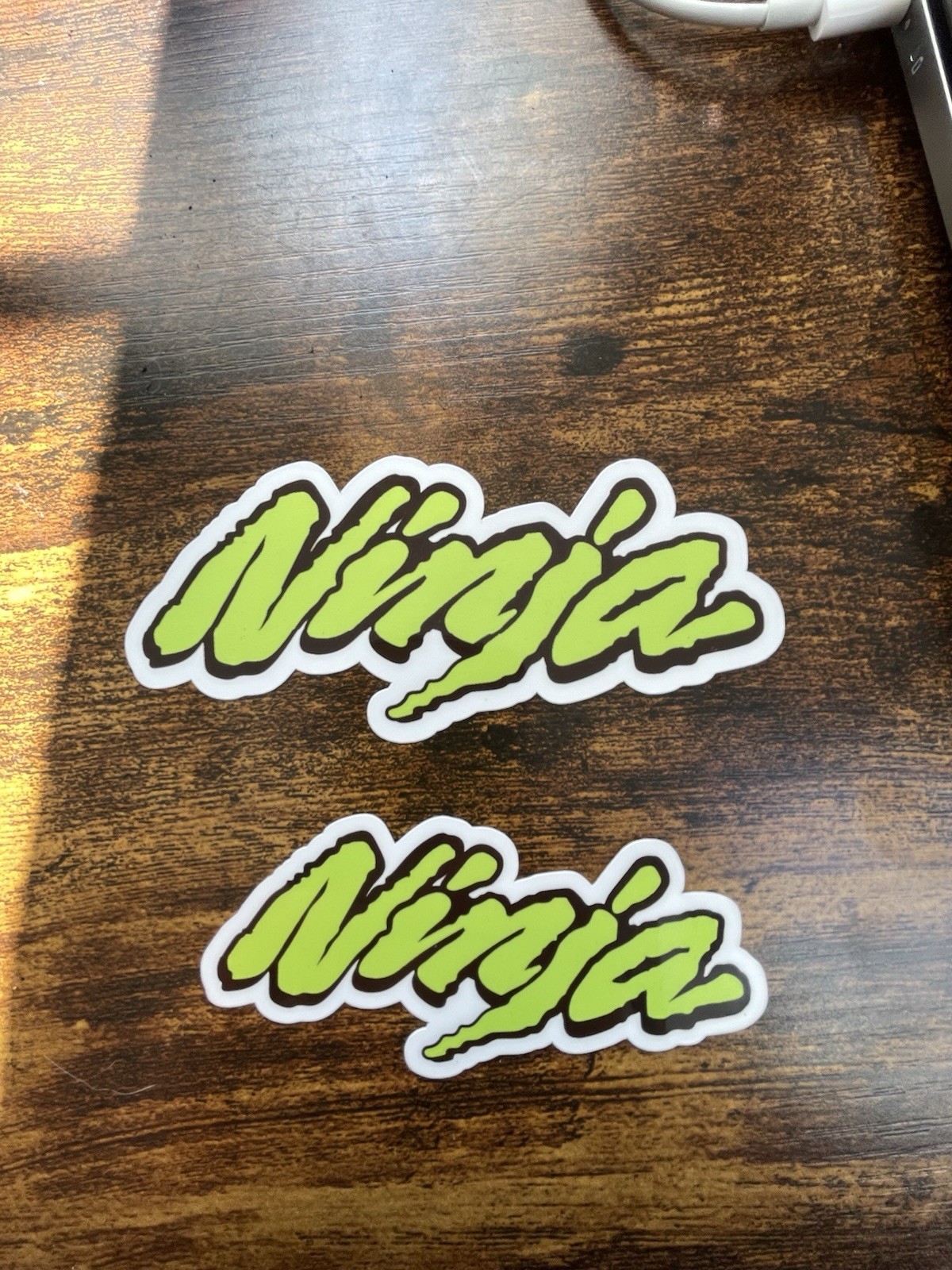 Kawasaki ninja Custom Vinyl Sticker 2 Stickers Included 4” & 3”