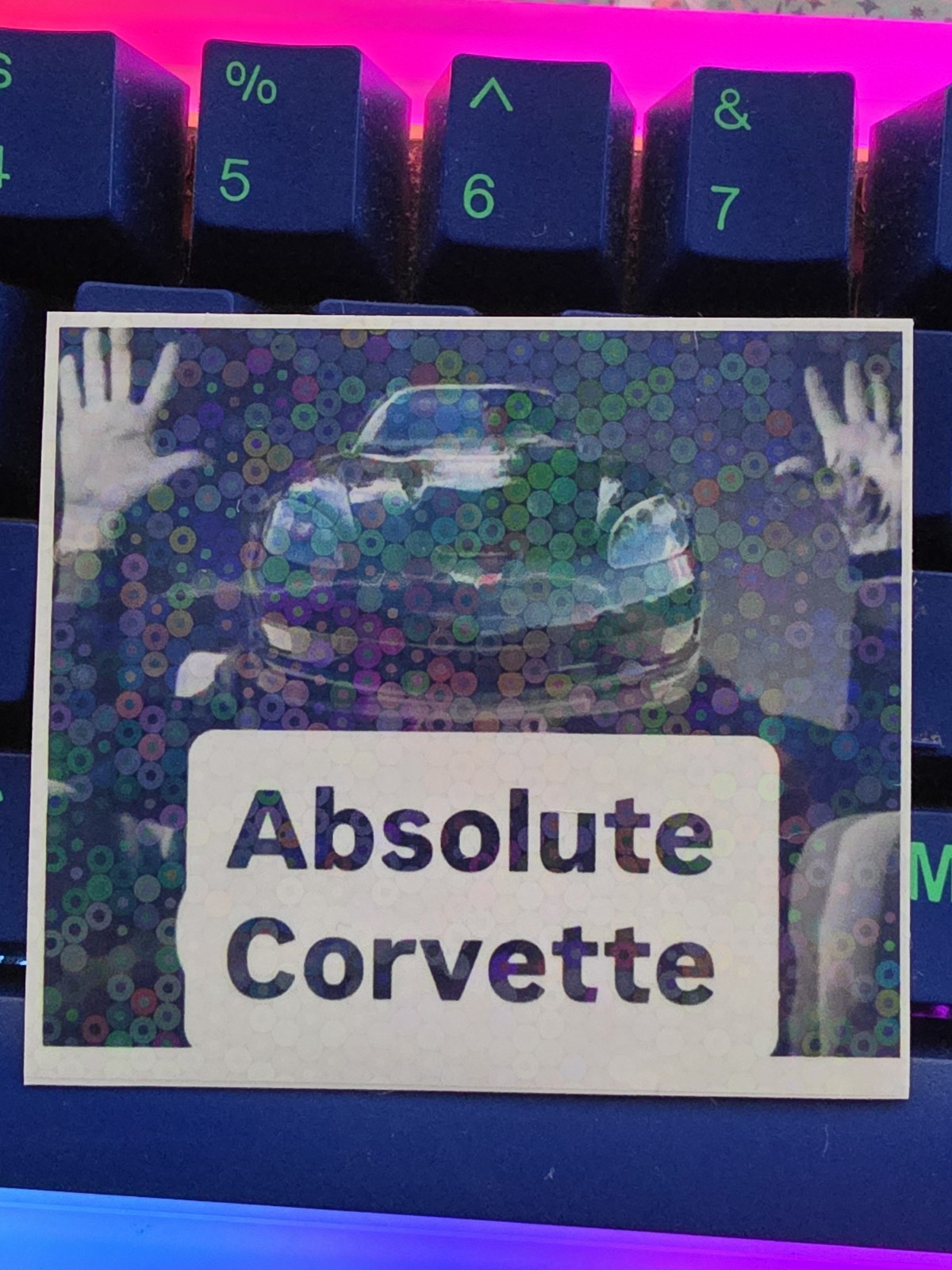Absolute Corvette Meme Sticker GM 6.2L V8 LS Swap Corvette Z06 ZR1 NA Cam