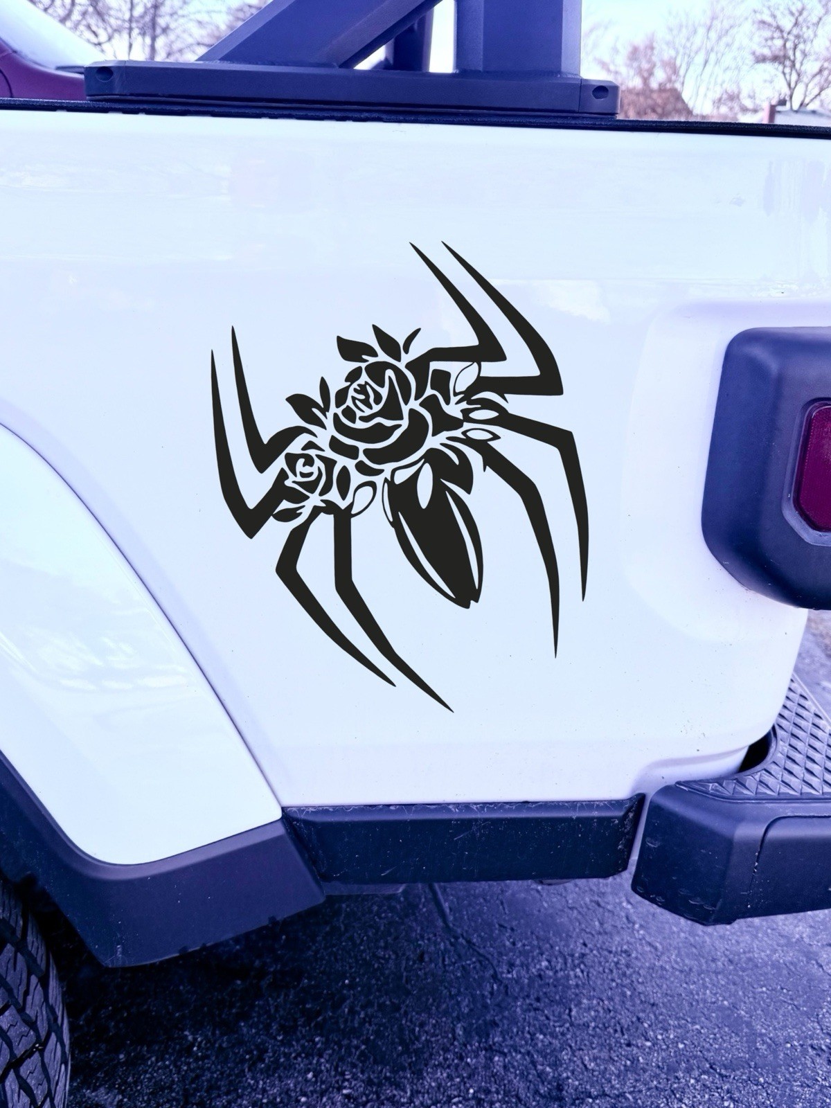 Rose spider Vinyl Decal For Vehicle Windows Laptop most smooth Surface