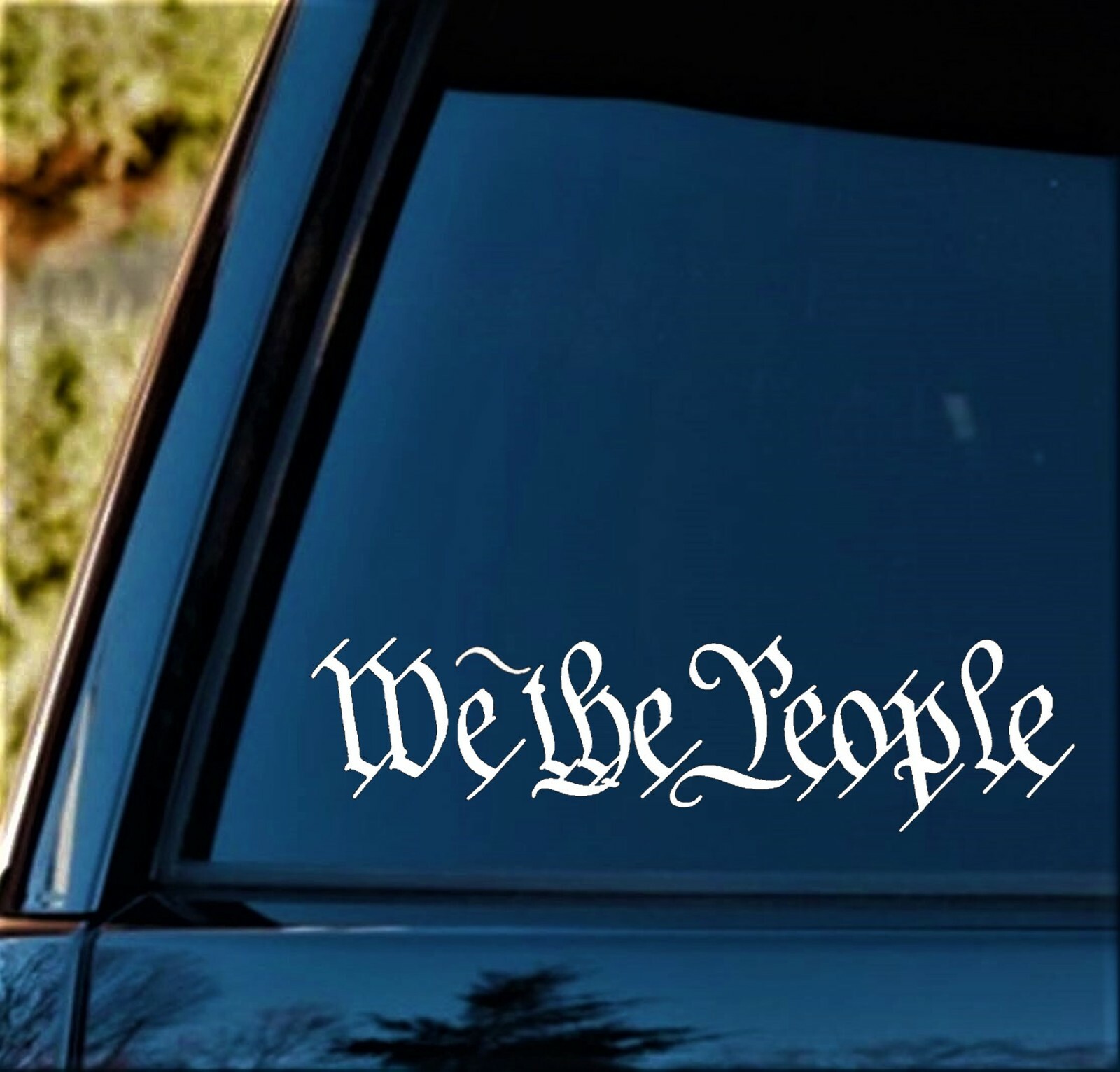 We the People Decal Sticker for Car Window American Constitution