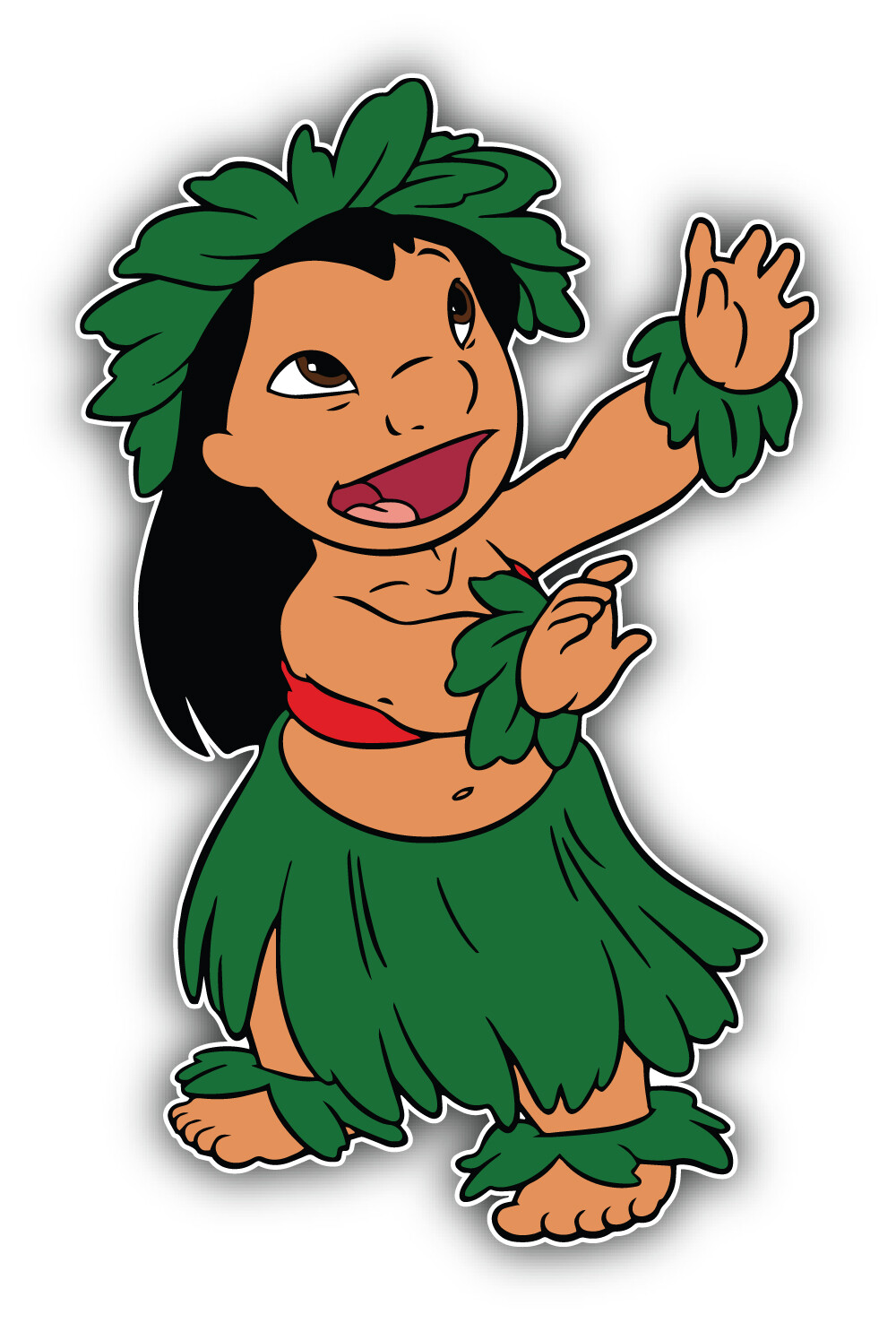Lilo & Stitch Cartoon Hawaii Sticker Bumper Decal – "SIZES"