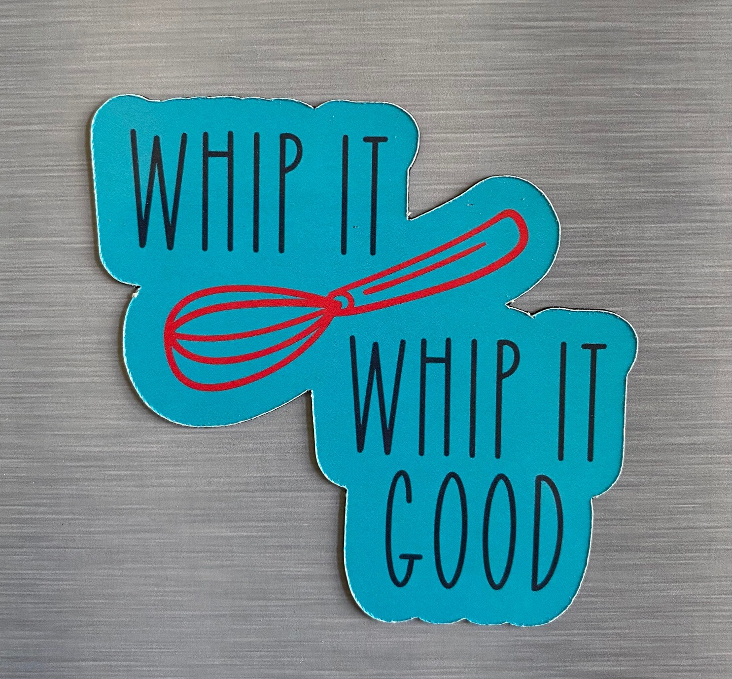 **Set of 6** Kitchen Puns Glossy Die Cut Fridge Magnets