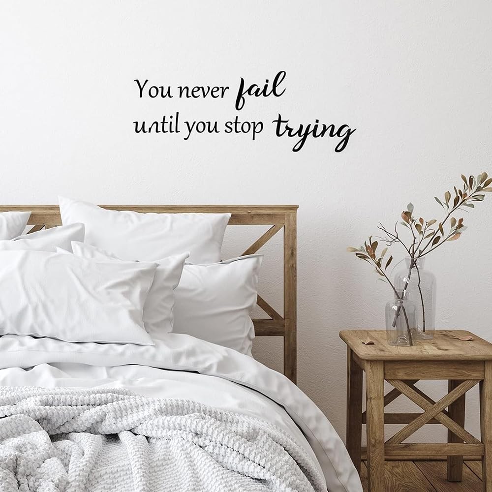 7PCS Wall Quotes Decals Peel and Stick Inspirational Quotes Stickers Motivati…
