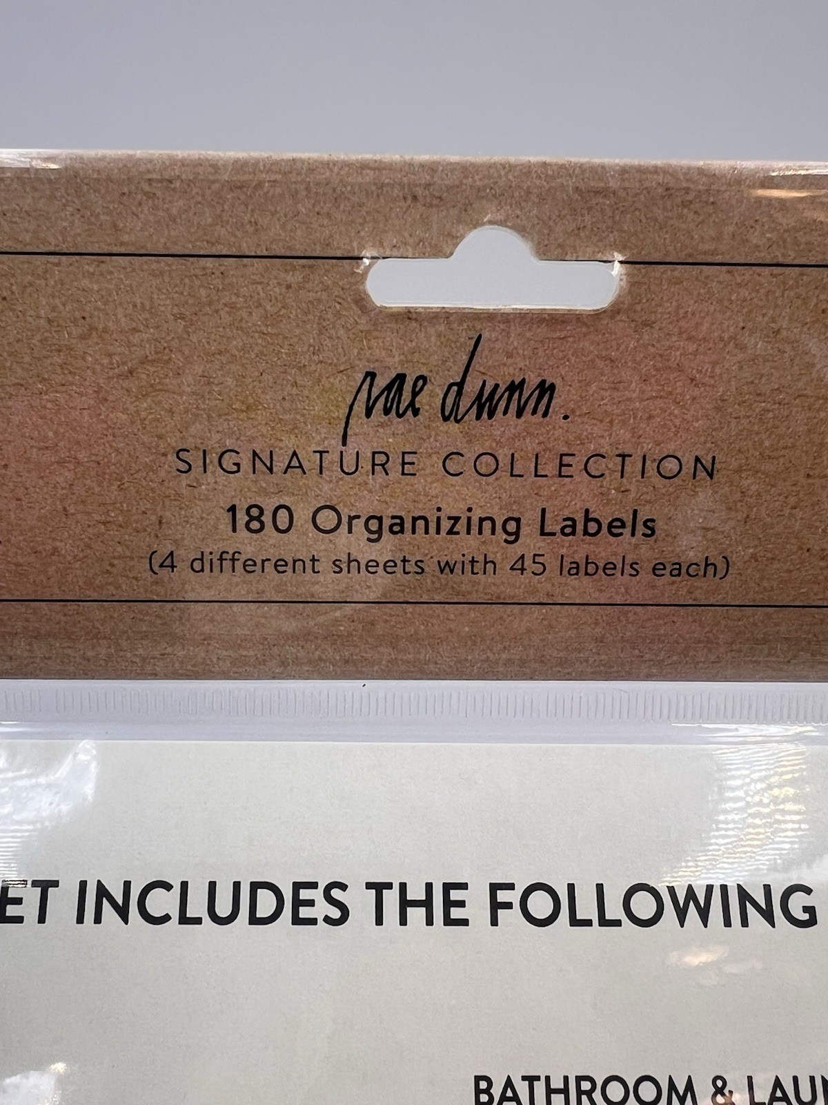 Rae Dunn Organizing Label Stickers for Pantry Bathroom Laundry kitchen 180 ct.
