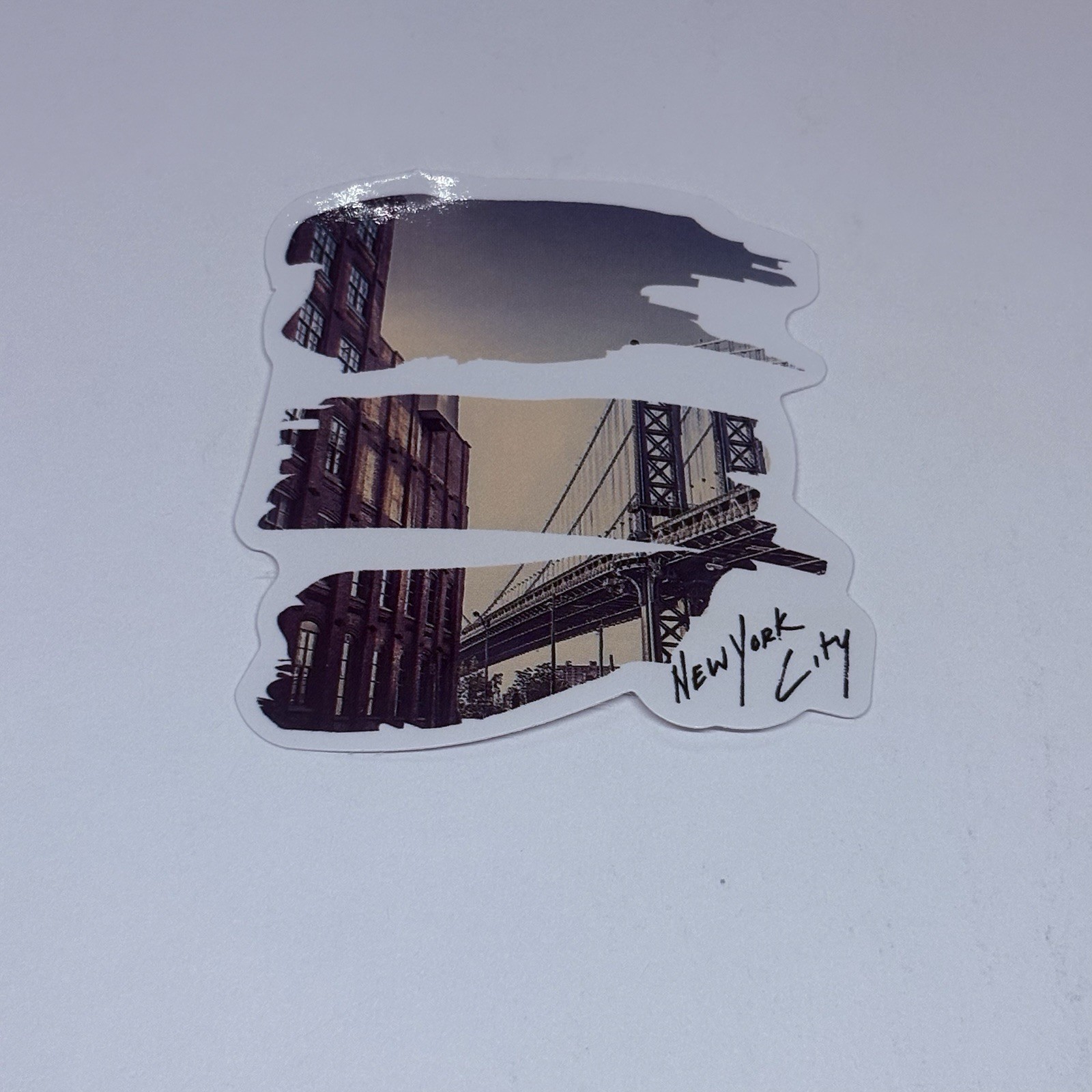 New York City Sticker Brooklyn Bridge Art Decal Vinyl Country Souvenir Tc9