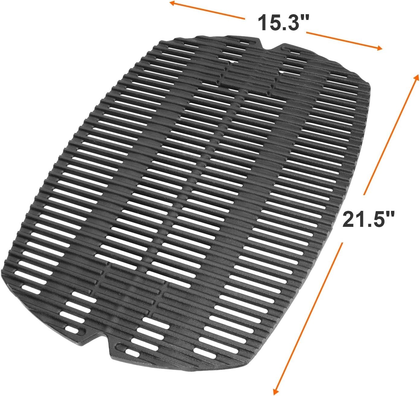 Cast Iron Grill Grate & Burner Replacement for Weber Q200 Q220 Q2000 Q2200