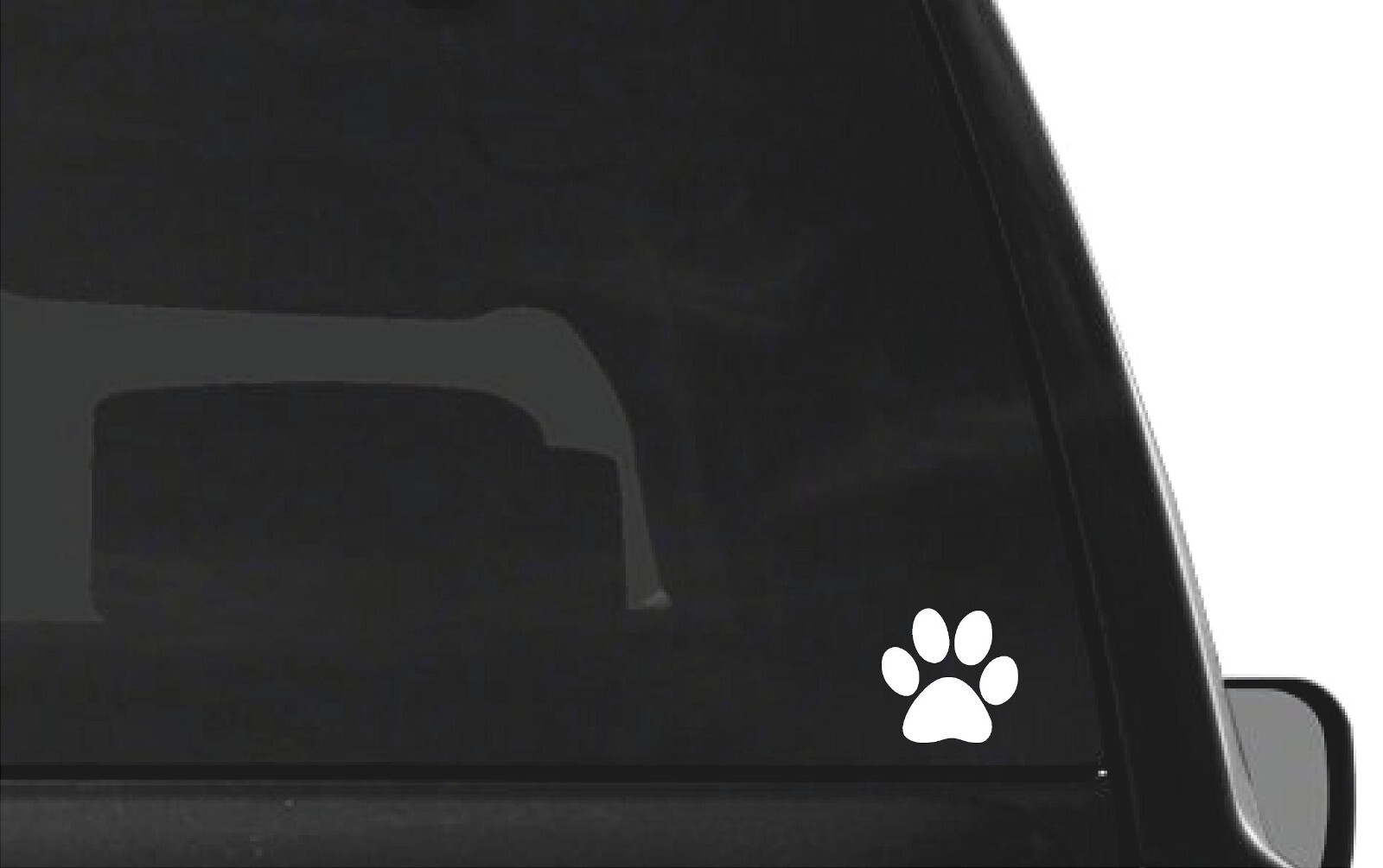 Pet Paw Vinyl Decal Car Window Laptop Dog Pet paw Silhouette Sticker